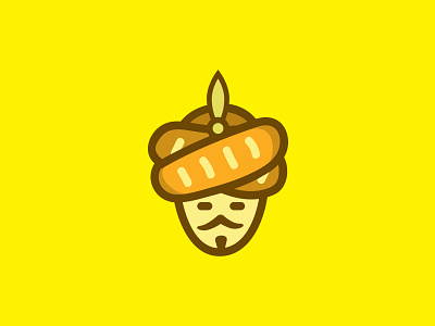 Sultan Bread Logo brand branding caricature character design illustration logo mascot vector