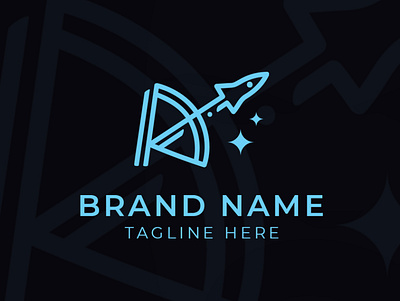 Letter A Rocket Logo brand branding design graphic design logo vector