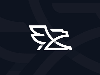 EZ Eagle Logo brand branding design graphic design logo mascot vector