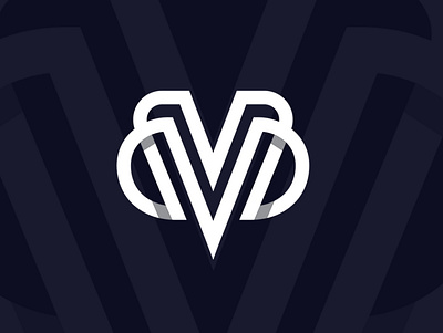 MV or VM logo brand branding design illustration logo mascot vector