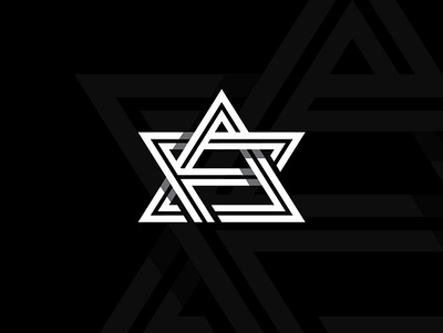 AF Pyramid Star Logo brand design graphic design logo logotype vector