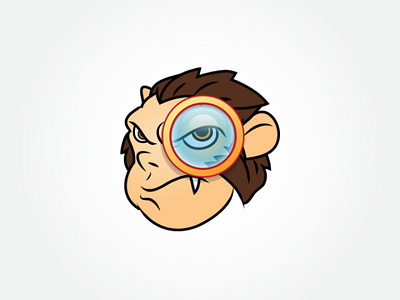 Ape Search Engine Logo Template animal ape brand design logo monkey natural vector