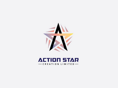 Action Star brand branding design logo star vector