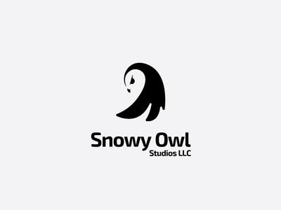 Snowy Owls animal brand logo mascot vector