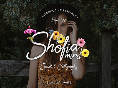 Shofia Mind Script design font font awesome font design script font type typography