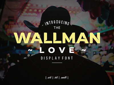 Wallman Love Display Font design font logo type typography vector