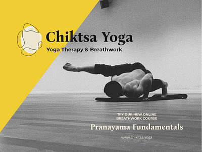 Chikitsa Yoga, Online Hatha Yoga: branding branding design graphic design logo yoga