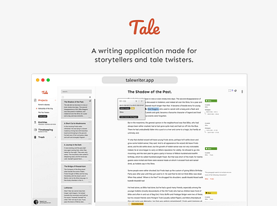 Tale Writer App branding design ui ux