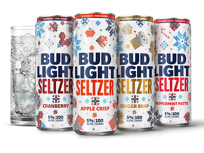 Bud Light Seltzer Ugly Sweater Cans