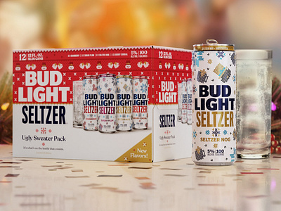 Bud Light Seltzer Ugly Sweater Pack 2021