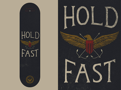 Hold Fast Skateboard anchor deck eagle hold fast military navy shield skate skatebord texture