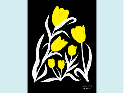 Meaning of Frank amsterdam anne frank floral flowers frank illustration poster poster design tulip