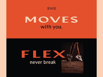 Flexions Art Direction art direction black branding design fashion flex flexible layout logo move orange poster stretch tights