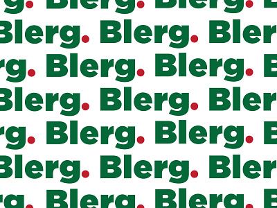 Blerg. blerg card christmas