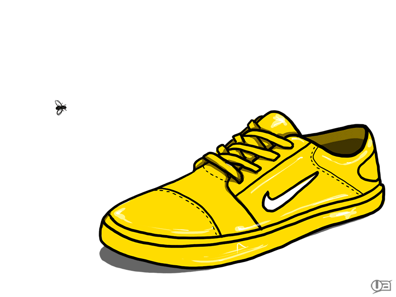 Shoe Bizzness animation colours gif illustration nike popart shoe