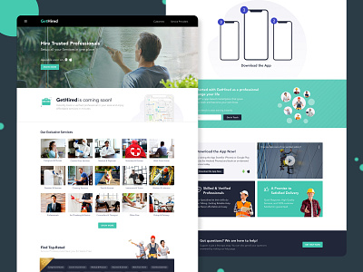 UrbanClap like Landing Page