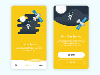 Tutorial + Welcome Screens Design