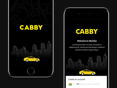 Cabby - Taxi App Design