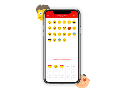 Emoji Custom Keyboard apple creativex custom designer emoji emoticon iphonex keyboard red ronak ui ux