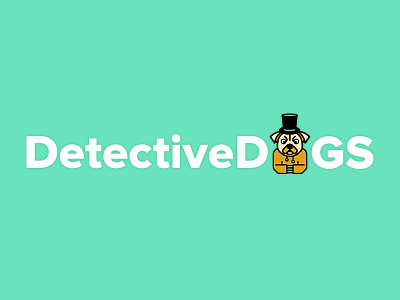Detective Dogs Logo creative dogs green instagram logo pets share ui ux