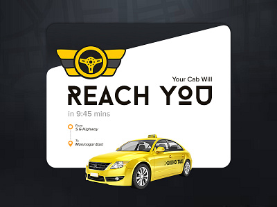 Daily UI #016 - Pop-Up / Overlay creative dailyui design overlay popup taxi yellow