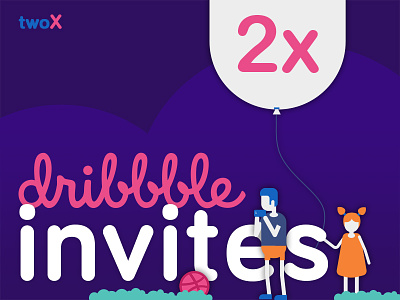 2x Dribbble Invitation Giveaway 2x community design dribbble giveaway invitations invite world