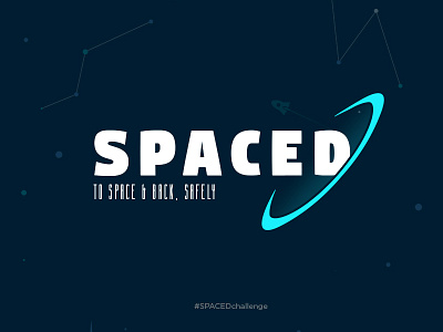 SPACEDchallenge challenge creative dannpetty logo space spacedchallenge travel travelling