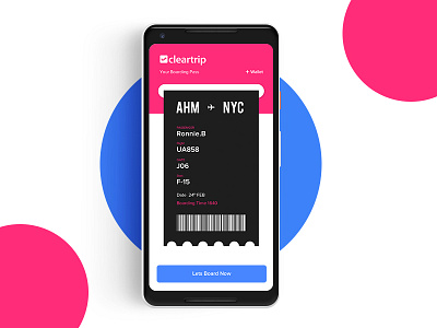 Daily UI #024 - Boarding Pass