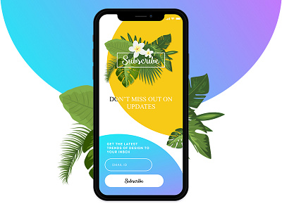 Daily UI #026 - Subscribe corel dailyui design iphonex subscribe ui uplabs ux