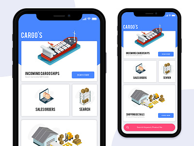Inventory App for Cargo's | iOS | UI/UX app cargos design ios shipments ui ux