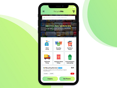 Recycle Me App | iOS | UI/UX