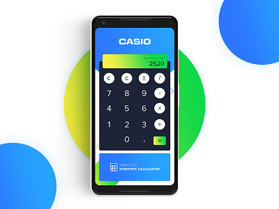 CASIO Calculator App | Android | UI/UX android calculator casio creative design ui ux