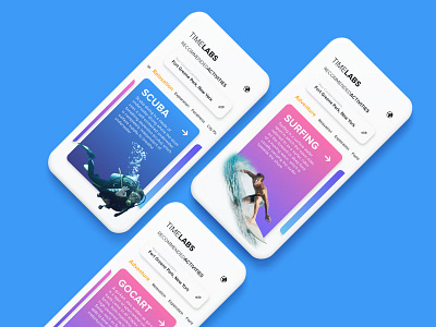 Recommended Activities | Time Travel App Challenge | iOS activity app creative design ios recommend timelabs ui ux