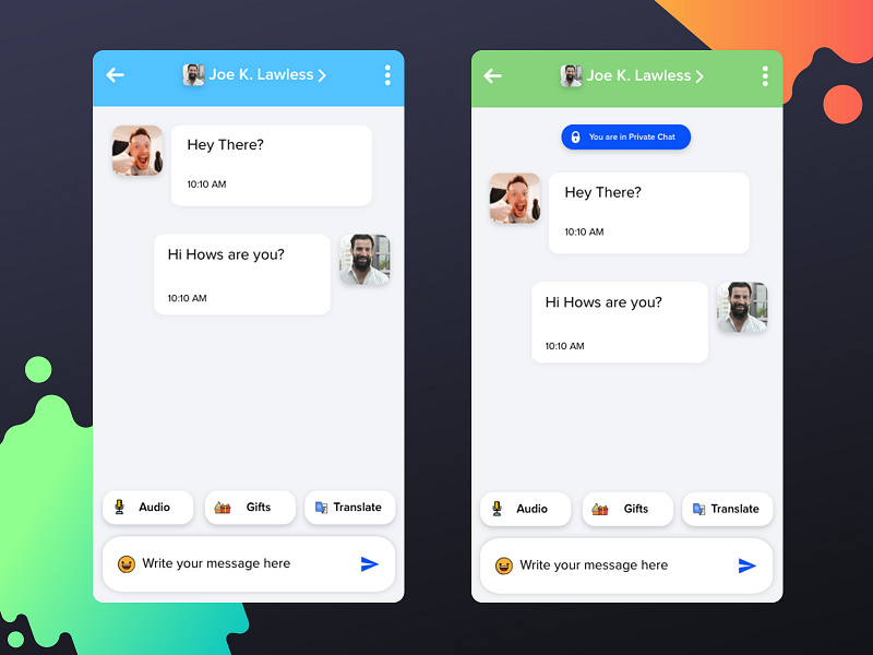 Chat Screen Minimal Concept by Ronnie on Dribbble