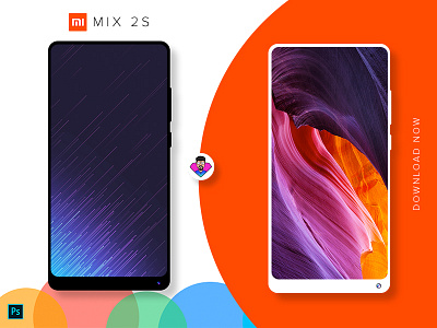 Mi Mix 2S Mockup download free mi mix2s mockup psd ui ux