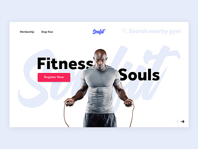 Fitness Landing Header Exploration activity exercise fitness group gym gymnastic header health people ui web
