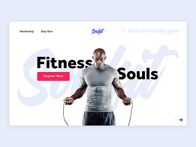 Fitness Landing Header Exploration