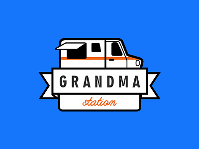 Grandma Station | Food Truck Logo