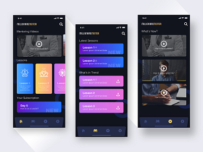 Mentoring App User Interface