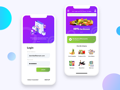 Grocery Ordering App Concept