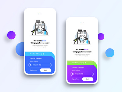 Onboarding Concept - Laundry App