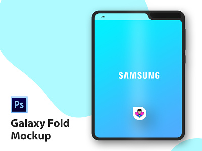 Samsung Galaxy Fold Mockup | Free design foldable phone galaxy fold mockup samsung ui ux