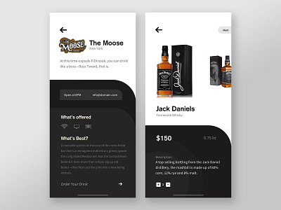 Whiskey Ordering App app design dribbble eccomerce ios ronak ui ux whiskey winery