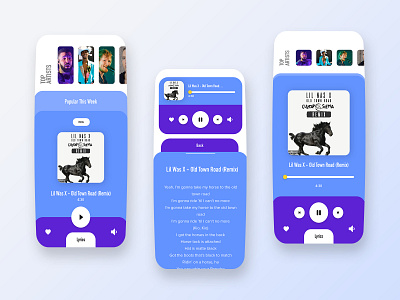 Music App Design app design dribbble ios lyrics fider music app music app ui music player ui ux