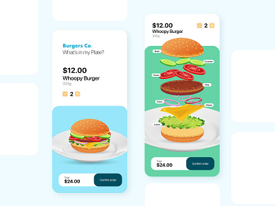 Burgers.Co App app design burger burger logo burger menu design food ordering app illustration interaction ui ux
