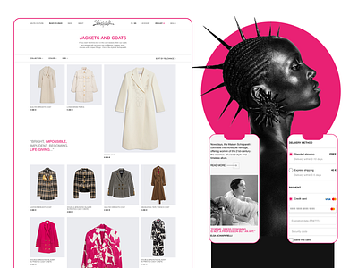 Schiaparelli. Redesign website design e commerce fashion online store redesign ui ux webdesign