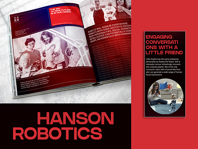 Hanson Robotics. Redesign website company design redesign robot ui ux webdesign website
