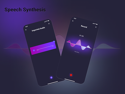 Speech Synthesis app design graphic design illustration ui ux vector графический дизайн