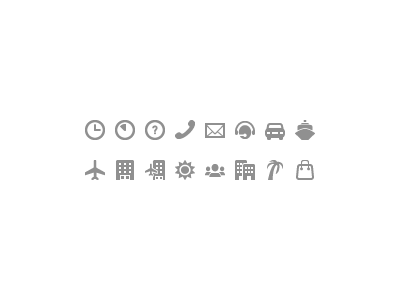 20x20 Pictograms glyphs icons pictograms