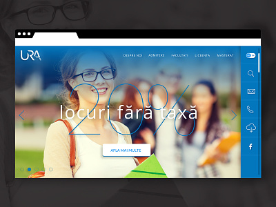 URA / RAU - Romanian-American University desktop rau ui university ura ux web